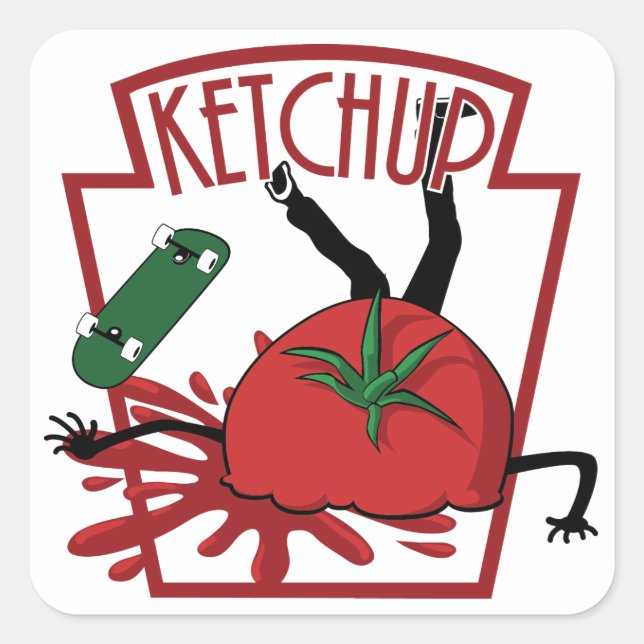 KETCHUP. Funny sticker (Front)