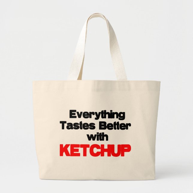 KETCHUP LOVER LARGE TOTE BAG (Front)