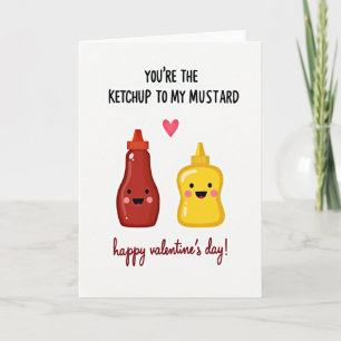 Ketchup Mustard Valentine Card