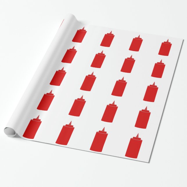 Ketchup Wrapping Paper (Unrolled)