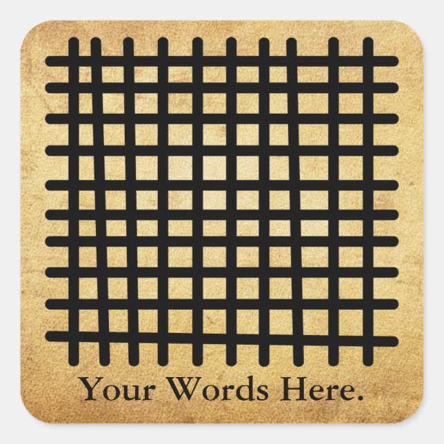 KETE PA | Adinkra Symbol of a Good Marriage Square Sticker (Front)