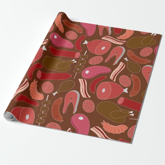 keto diet wrapping paper (Unrolled)