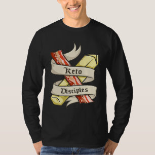 Keto Disciples Bacon Butter Retro Keto Diet Match T-Shirt