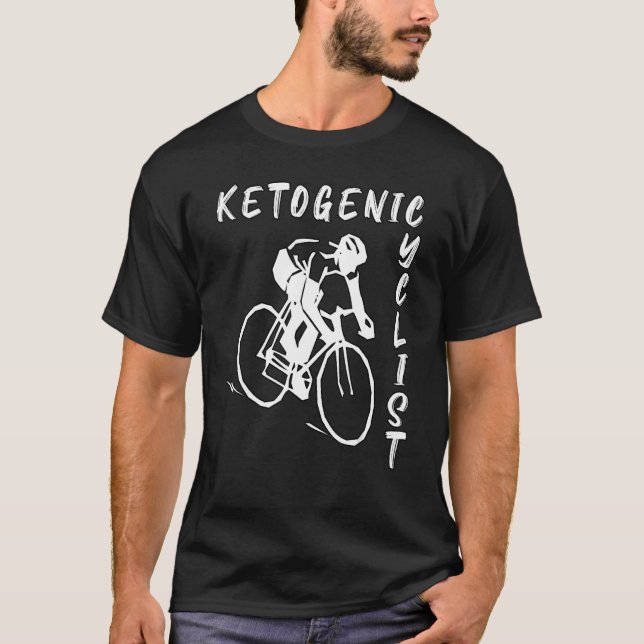 Ketogenic Diet Cycling Sport Keto Biking Bike T-Shirt (Front)