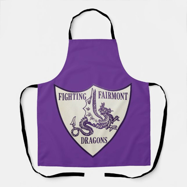 Kettering, Ohio Fighting Fairmont Dragons Logo Apron (Front)