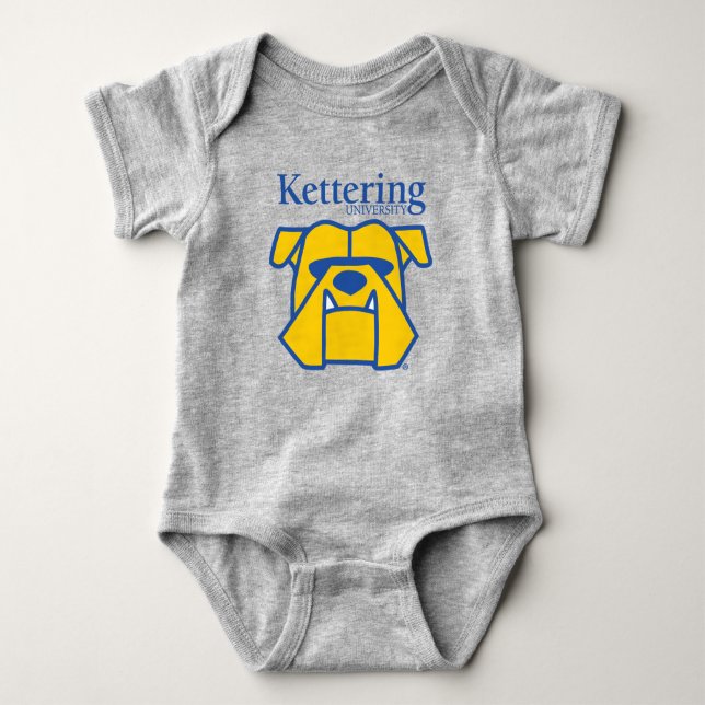 Kettering University Bulldogs Baby Bodysuit (Front)
