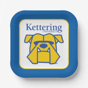 Kettering University Bulldogs Paper Plate
