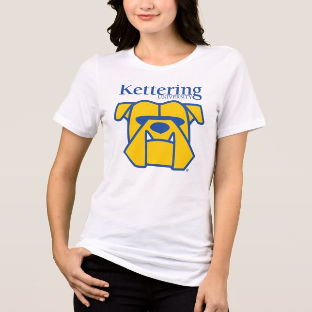 Kettering University Bulldogs Tri-Blend Shirt (Front)