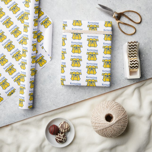 Kettering University Bulldogs Wrapping Paper (Crafts)