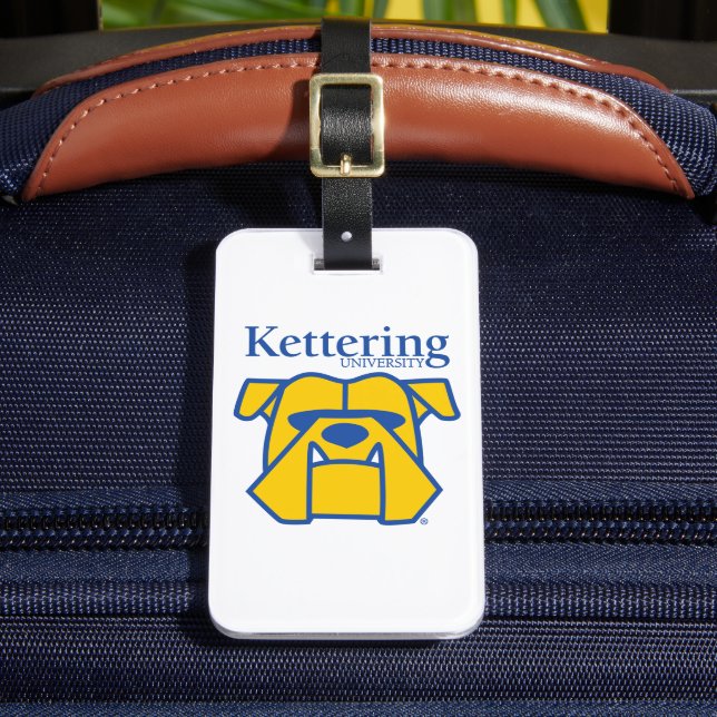 Kettering University Logo Luggage Tag (Front Insitu 2)