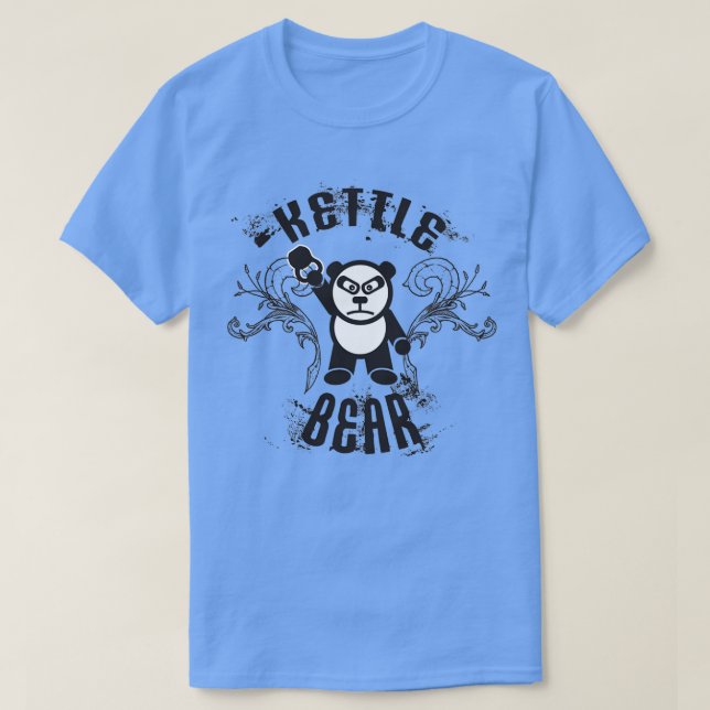 Kettle Bear Kettlebell Panda  T-Shirt (Design Front)