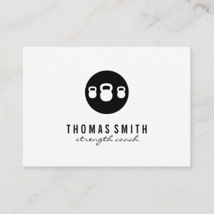 Kettle Bell Personal Trainer Business Card