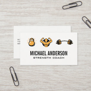 Kettle Bell   Weights   Fitness Business Card