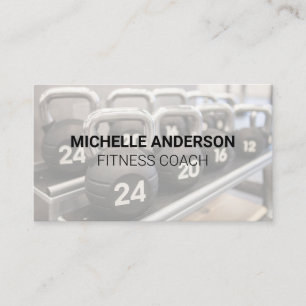 Kettle Bell Weights   Gym Equipment Business Card