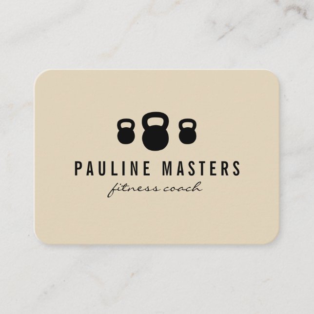 Kettle Bells Fitness Coach Appointment Card (Front)
