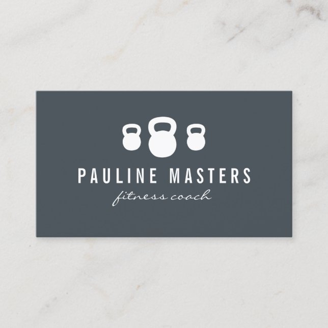 Kettle Bells Fitness Coach Appointment Card (Front)