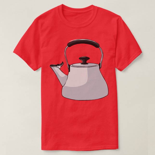 Kettle Tea Coffee Caffeine Drink T-Shirt (Design Front)
