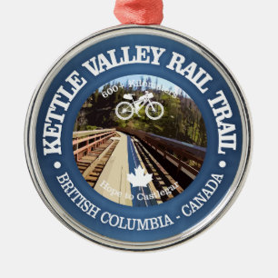 Kettle Valley Rail Trail (cycling c) Metal Tree Decoration
