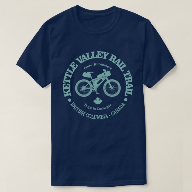 Kettle Valley Rail Trail (cycling) T-Shirt (Design Front)