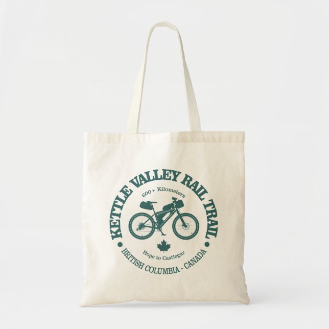 Kettle Valley Rail Trail (cycling) Tote Bag (Front)