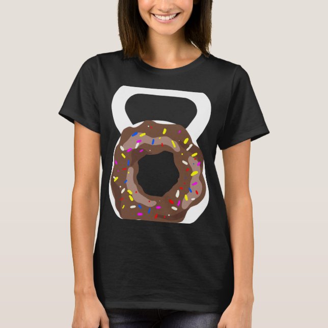 Kettlebell Doughnut  Doughnut Kettebell Workout T-Shirt (Front)