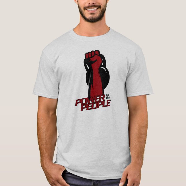 Kettlebell Fitness - Power to the People T-Shirt (Front)