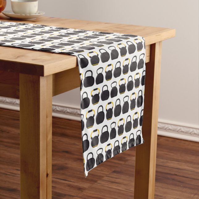 Kettlebell Fitness Table Runner (In Situ)