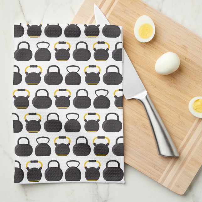 Kettlebell Fitness Tea Towel (Quarter Fold)