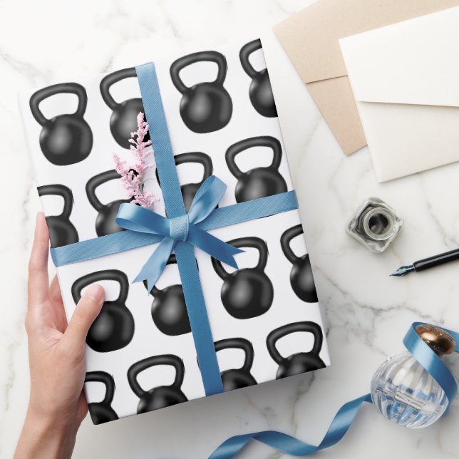 Kettlebell Fitness Wrapping Paper (Gifting)