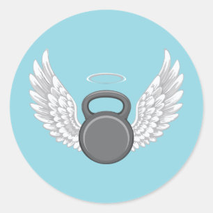 Kettlebell Heaven Classic Round Sticker