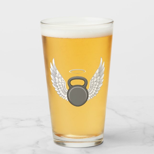 Kettlebell Heaven Glass (Front Filled)
