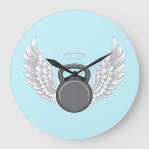 Kettlebell Heaven Large Clock