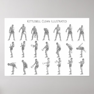 Kettlebell One Arm Clean Poster