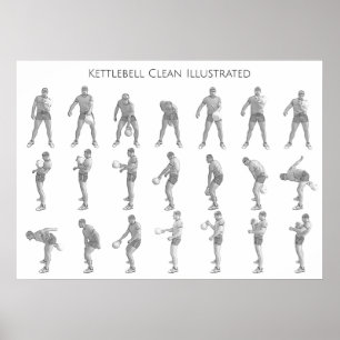 Kettlebell One Arm Clean Poster
