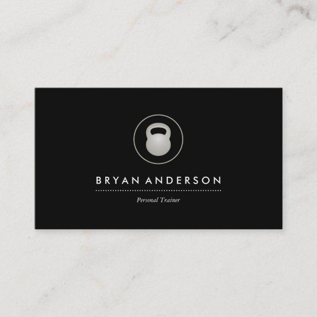 Kettlebell Personal Trainer Business Card (Front)