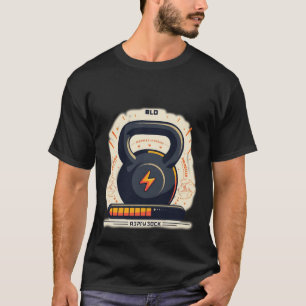 Kettlebell Power Up High-Voltage Fitness Strengt T-Shirt