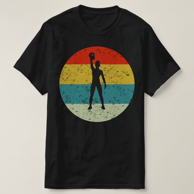 KETTLEBELl retro vintage silhouette 70s T-Shirt (Design Front)