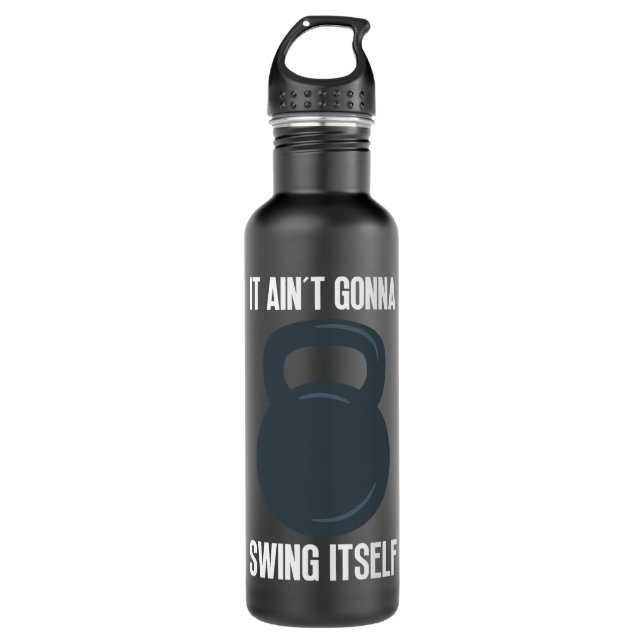 Kettlebell Training Calisthenics Bodybuilding Fitn 710 Ml Water Bottle (Front)