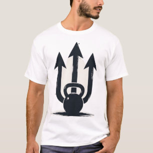Kettlebell Trident   Triple Arrow Strength & Power T-Shirt