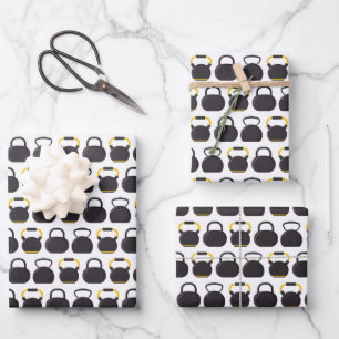 Kettlebell Wrapping Paper, Fitness Gift Wrap