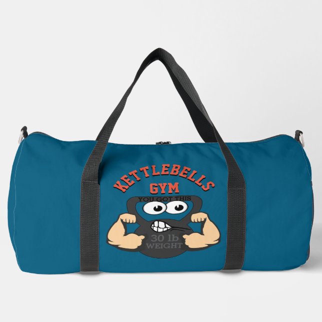 Kettlebells Gym Bag Duffel Bag (Front)