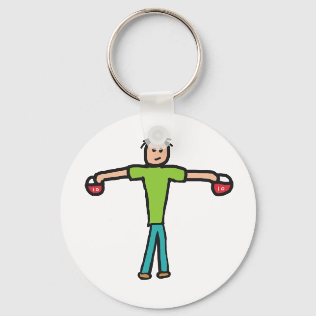 Kettlebells Key Ring (Front)