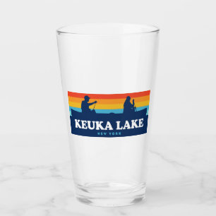 Keuka Lake New York Canoe Glass