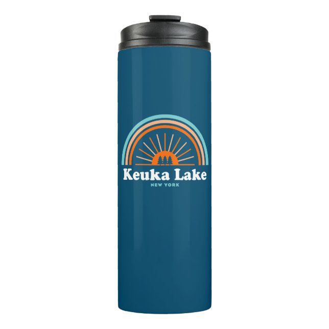 Keuka Lake New York Rainbow Thermal Tumbler (Front)