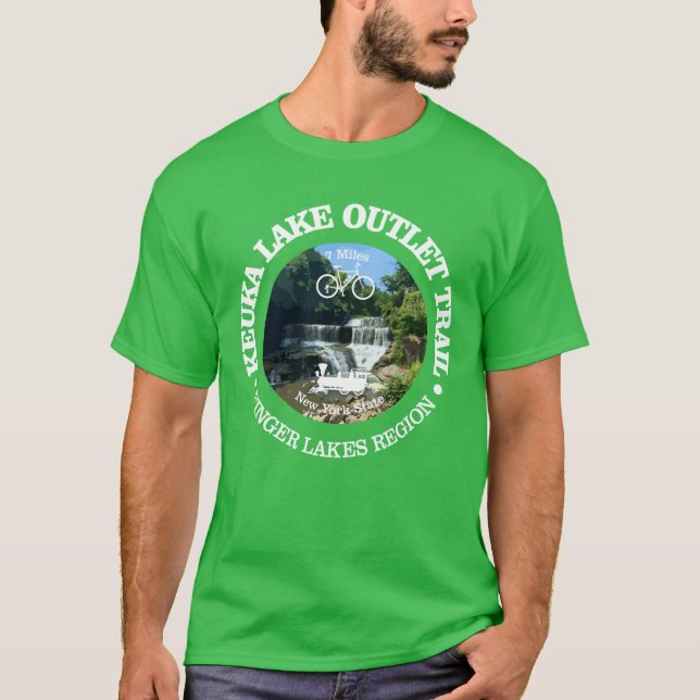 Keuka Lake Outlet Trail (cycling c) T-Shirt (Front)