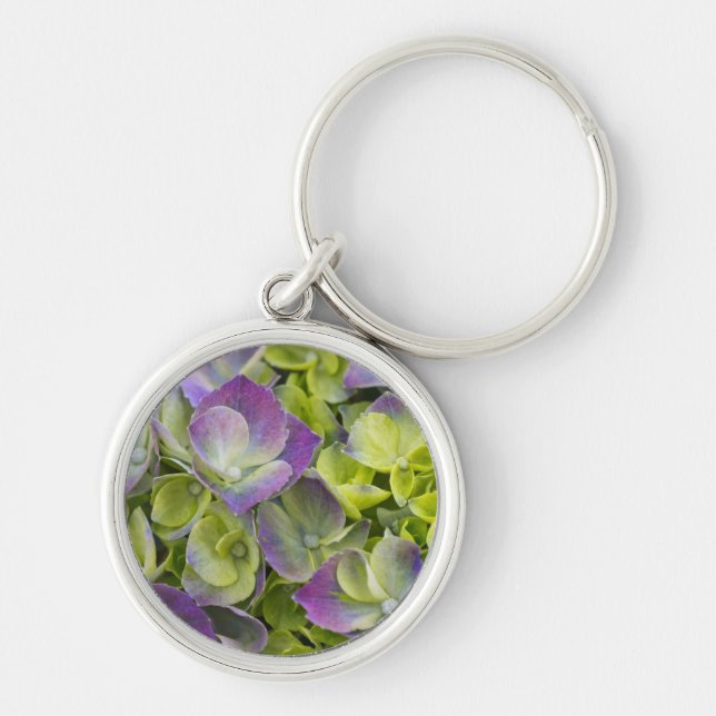 Keukenhof Garden Hydrangea Key Ring (Front)
