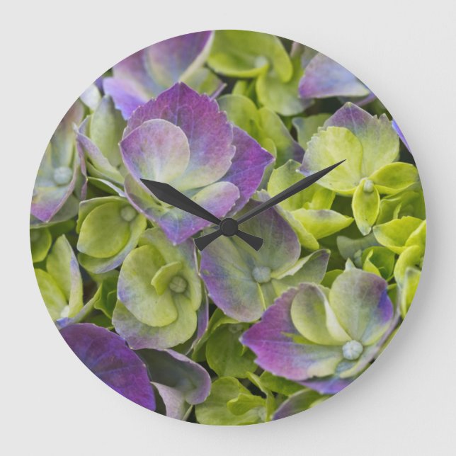 Keukenhof Garden Hydrangea Large Clock (Front)