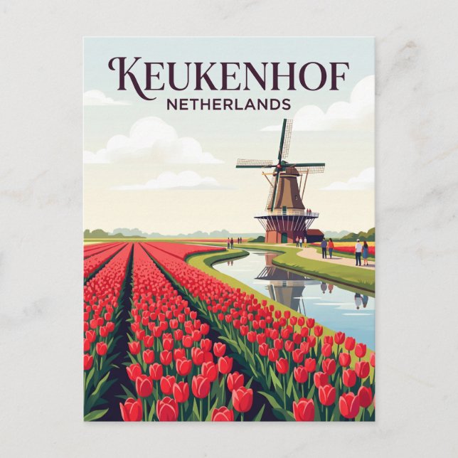 Keukenhof Gardens Netherlands Postcard (Front)