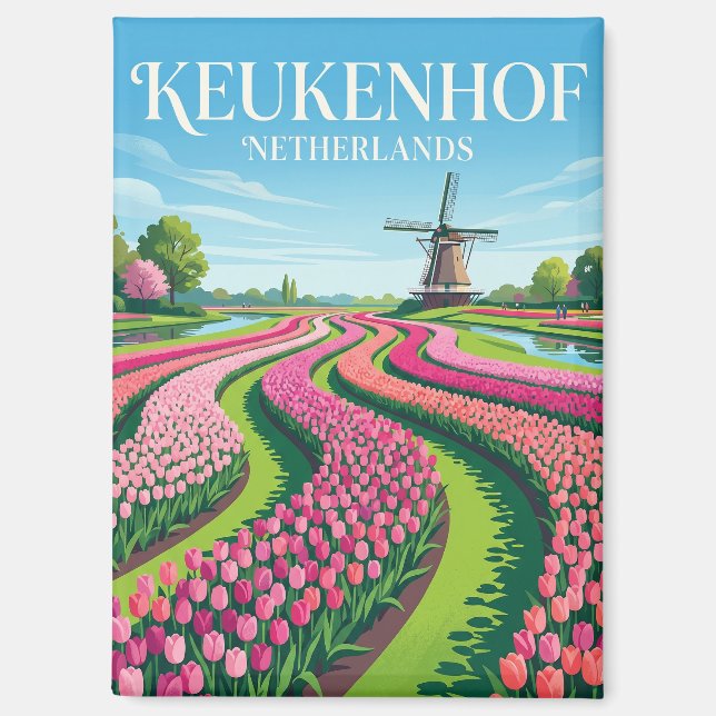 Keukenhof Netherlands Magnet (Front)