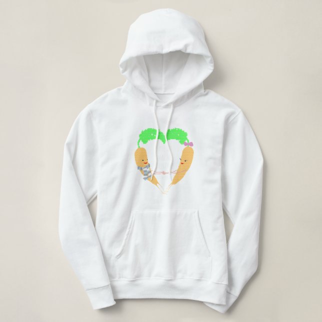 Kevin And Katie The Carrot Christmas Hoodie (Design Front)